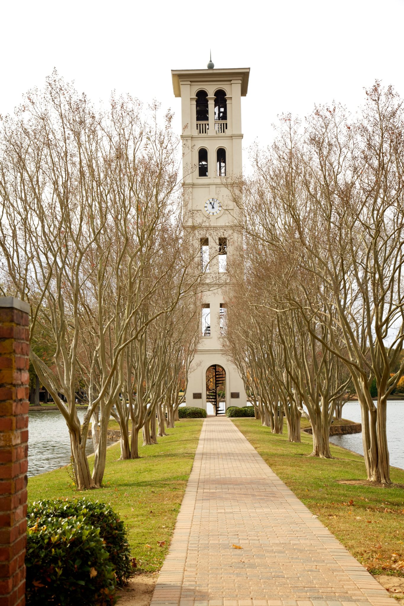 The Bell Tower is a landmark at Furman, the original tower was built in 1854