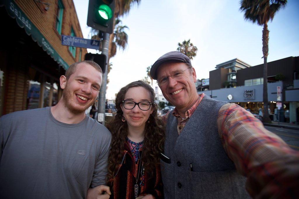 Matthew, Carissa and myself on Abbot Kinney Street in Santa Monica